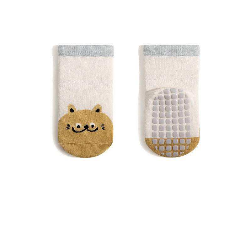 Baby Unisex Breathable Thermal Cartoon Patchwork Socks Non-Slip - Skoutley Outdoors LLC