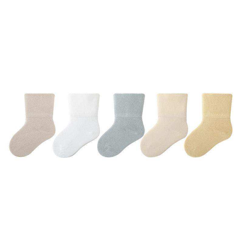 Baby Unisex Solid Color Breathable Mid-Calf Socks - Skoutley Outdoors LLC