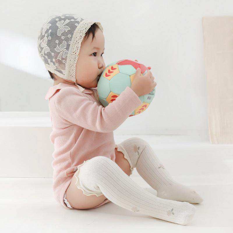 Baby Solid Color Wooden Ear Design Over Knee Socks In Autumn - Skoutley Outdoors LLC