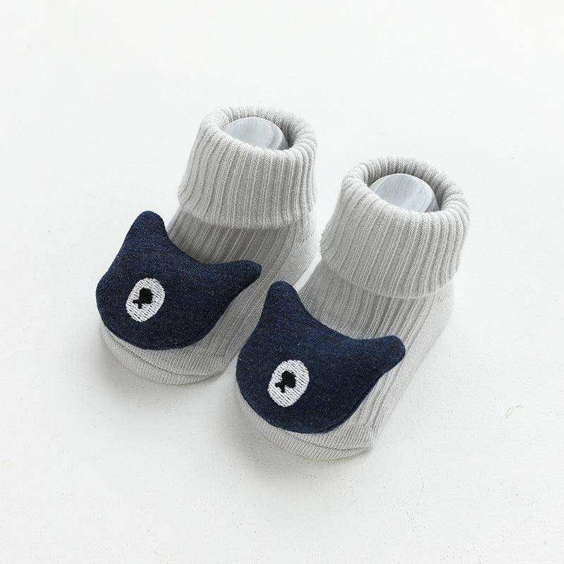 Baby Cartoon 3D Doll Patched Pattern Non-Slip Floor Socks - Skoutley Outdoors LLC