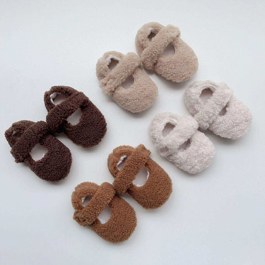 Infant Baby Solid Color Plush Warm Shoes In Winter - Skoutley Outdoors LLC