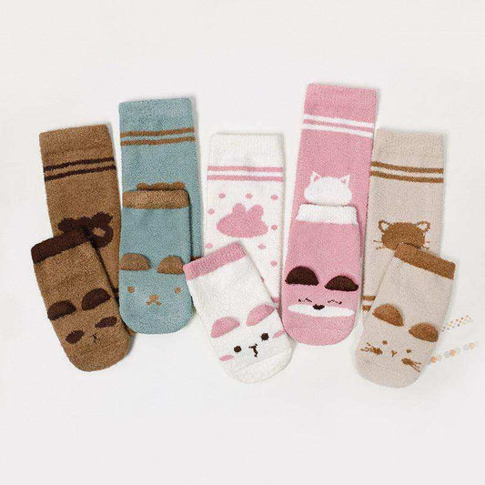 Baby Cartoon Animal Print Pattern Non-Slip Warm Long Socks - Skoutley Outdoors LLC