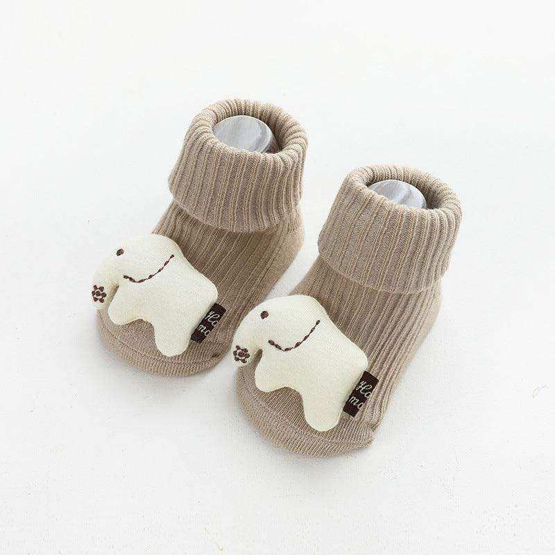 Baby Cartoon 3D Doll Patched Pattern Non-Slip Floor Socks - Skoutley Outdoors LLC