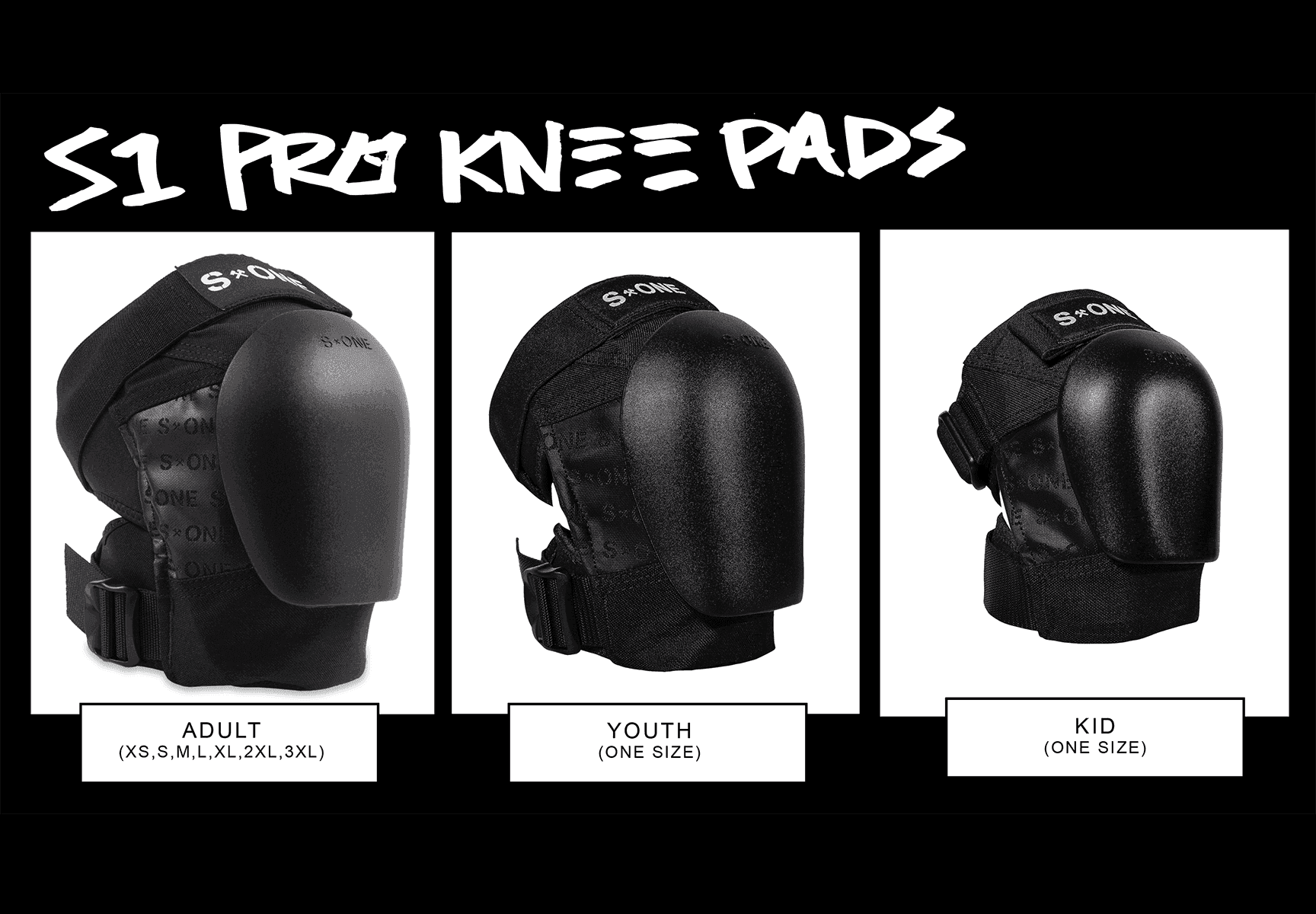 S1 Kid Pro Knee Pad - Black - Skoutley Outdoors LLC