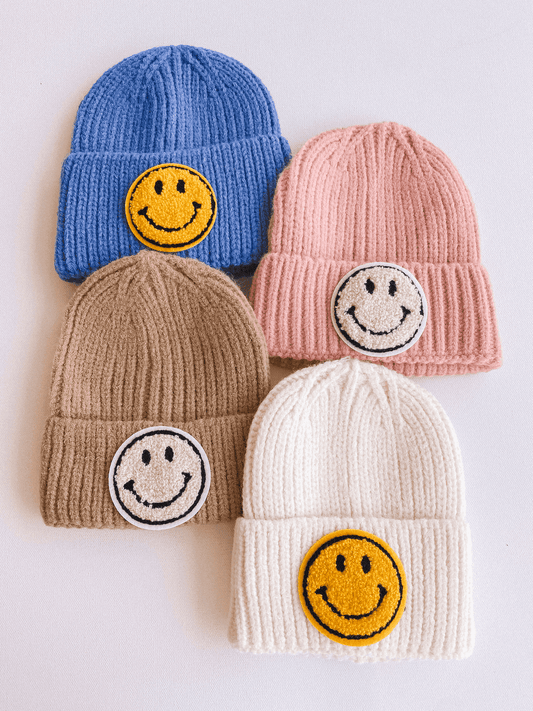 Smiley Patch Beanie - Skoutley Outdoors LLC