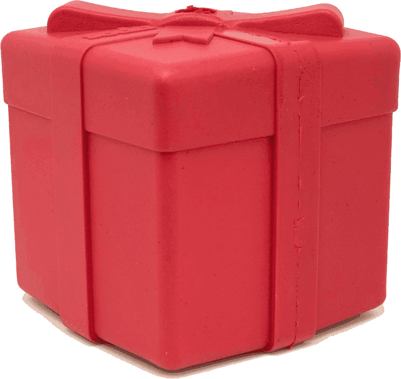 Gift Box eDispenser Durable Rubber Chew Toy & Treat Dispenser - Skoutley Outdoors LLC