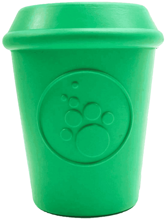 Coffee Cup eDispener Durable Rubber Chew Toy and Treat Dispenser - Skoutley Outdoors LLC