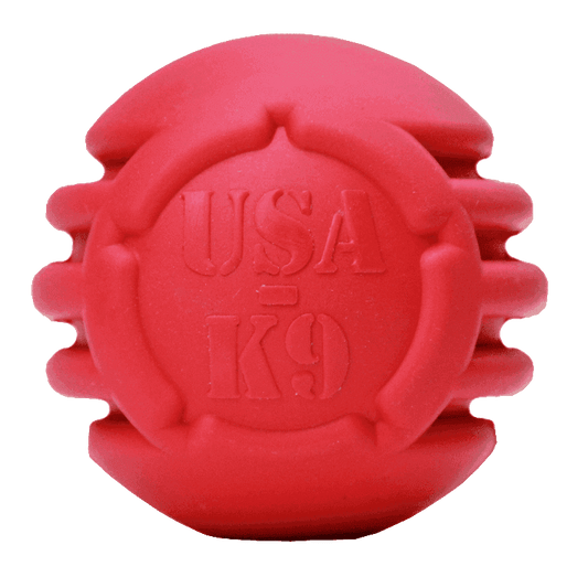 USA-K9 Stars and Stripes Ultra-Durable Rubber Chew Ball - Skoutley Outdoors LLC