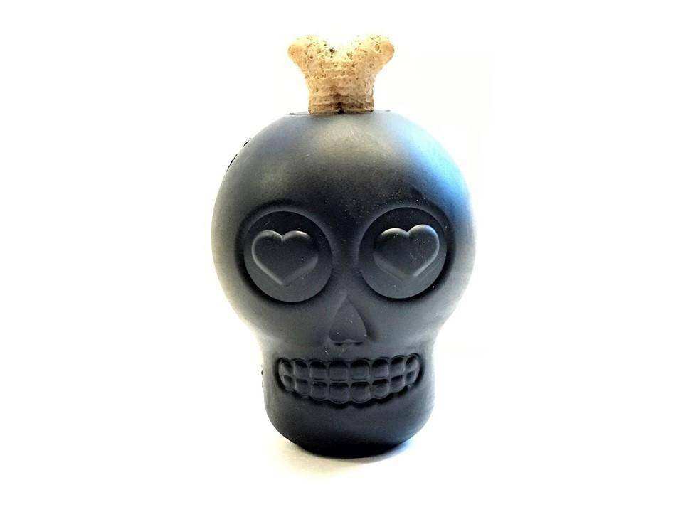 Magnum Sugar Skull eDispenser Ultra-Durable Chew Toy & Treat Dispenser - Black - Skoutley Outdoors LLC