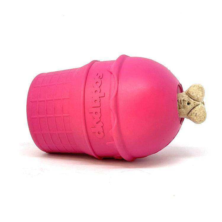 Ice Cream Cone Durable Rubber Chew Toy and Treat Dispenser - Skoutley Outdoors LLC