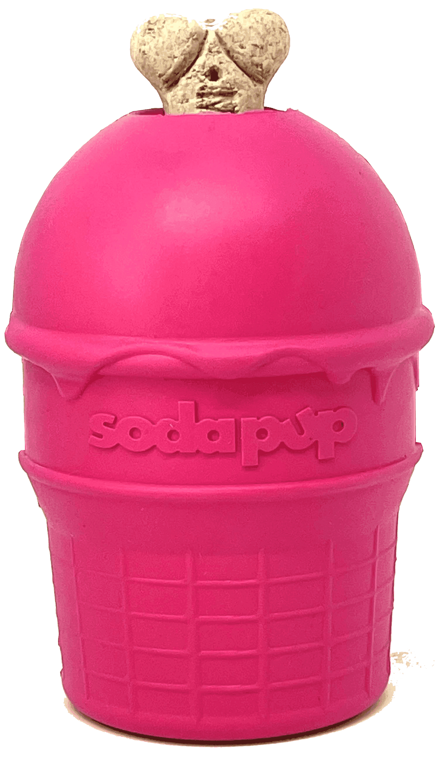 Ice Cream Cone Durable Rubber Chew Toy and Treat Dispenser - Skoutley Outdoors LLC