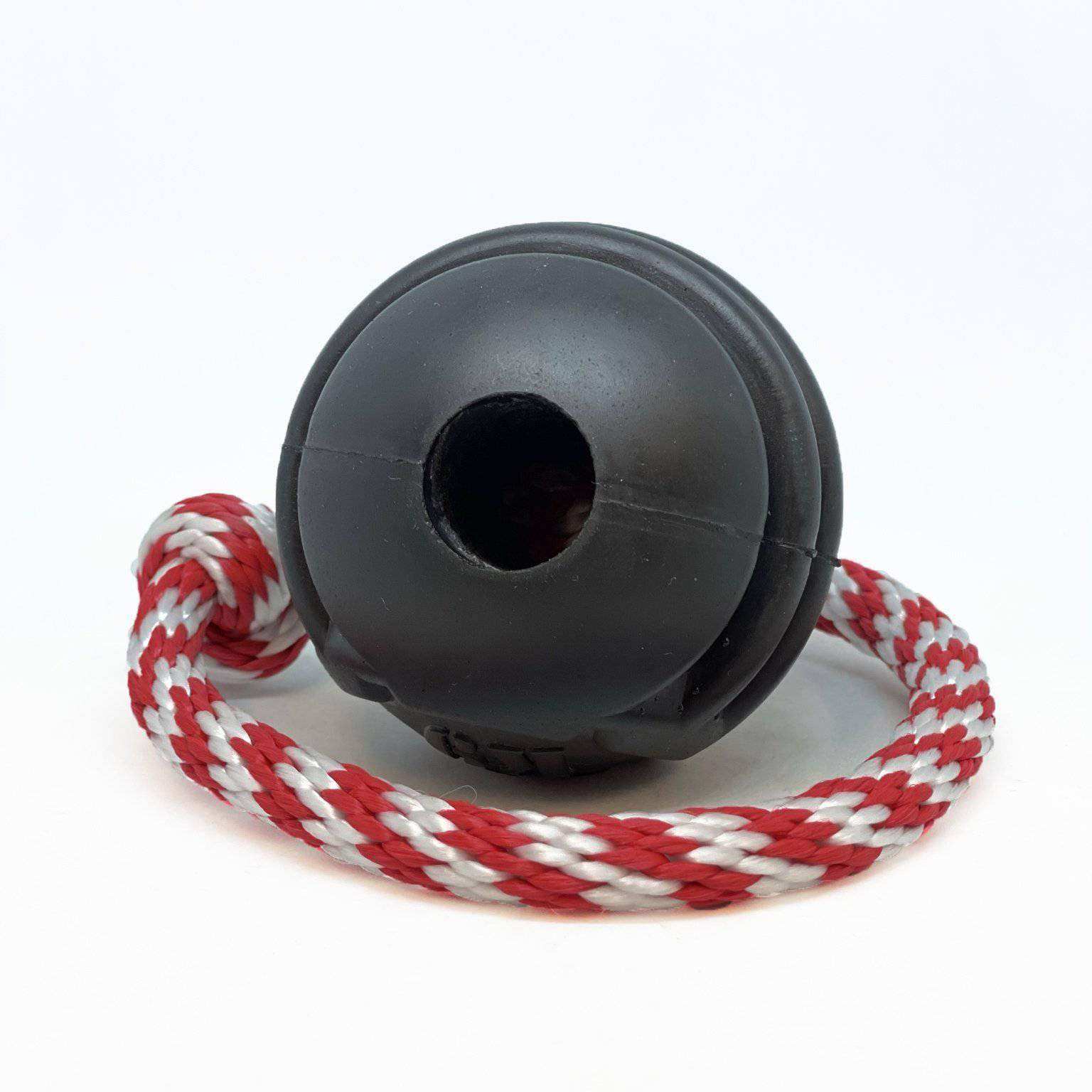 USA-K9 Magnum Black Stars and Stripes Ultra-Durable Rubber Chew Toy, Reward Toy, Tug Toy, and Retrieving Toy - Black - Skoutley Outdoors LLC