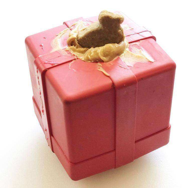 Gift Box eDispenser Durable Rubber Chew Toy & Treat Dispenser - Skoutley Outdoors LLC