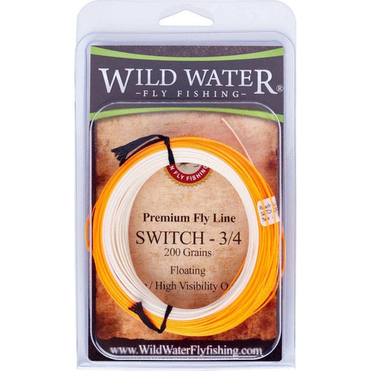 3/4F Switch Line, Floating | Orange/White | 200 grains | Wild Water Fly Fishing - Skoutley Outdoors LLC