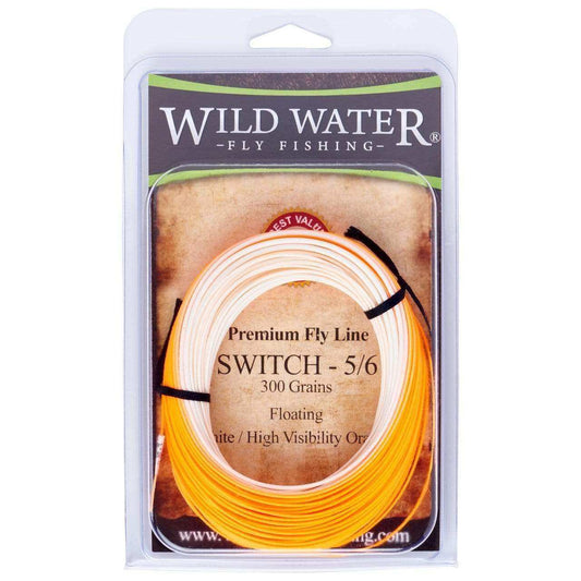 5/6F Switch Line, Floating, Orange/White, 300 grains | Wild Water Fly Fishing - Skoutley Outdoors LLC