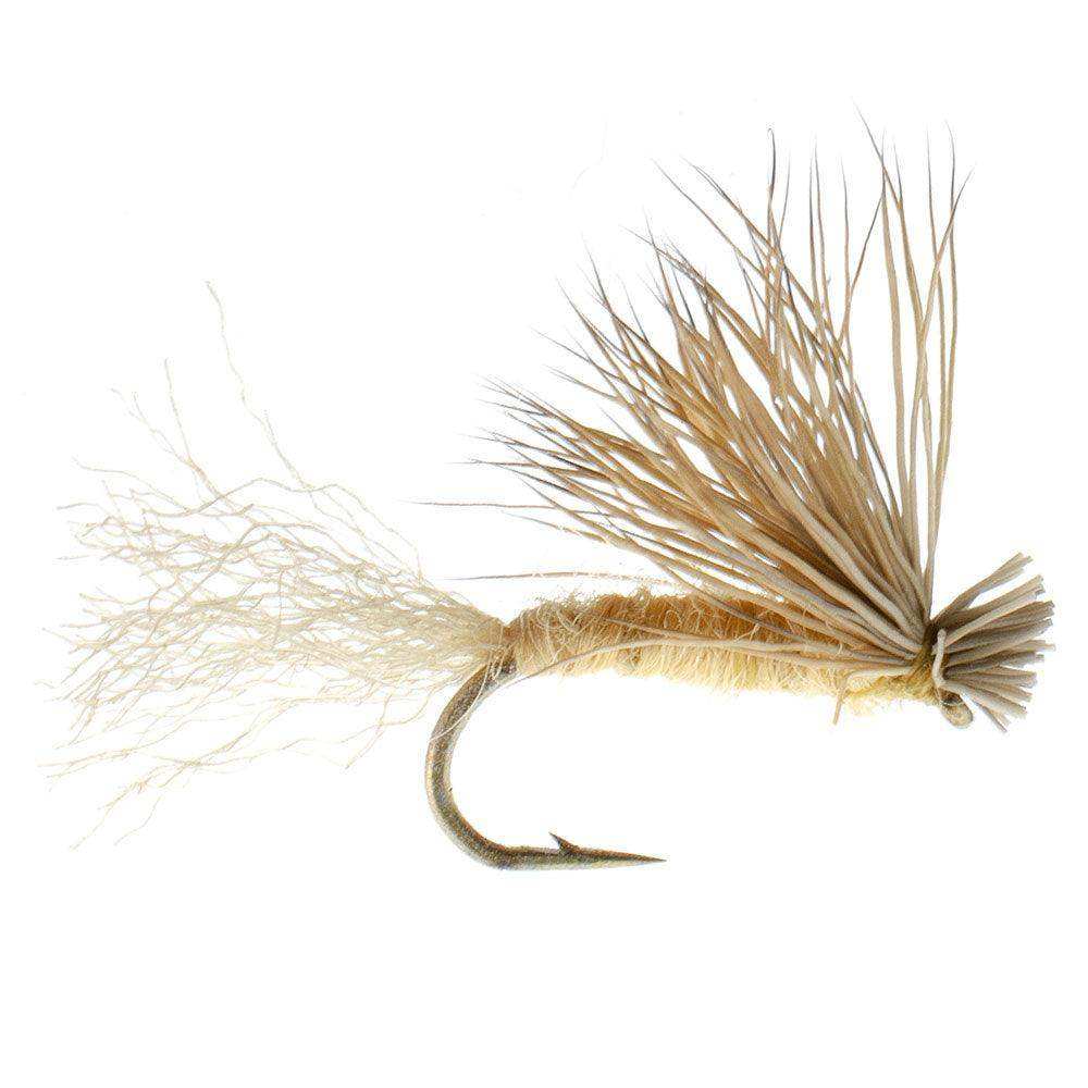 Tan X Caddis Emerging Caddis Adult Trout Dry Fly - 1 Dozen Flies Hook Size 14 - Skoutley Outdoors LLC